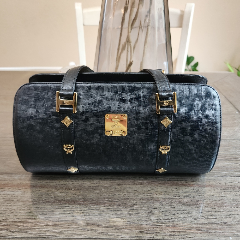 AUTHENTIC MCM Papillon Black Shoulder Bag